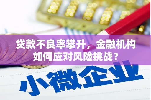 市北贷款不良率攀升，金融机构如何应对风险挑战？