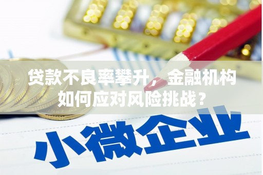 市北贷款不良率攀升，金融机构如何应对风险挑战？