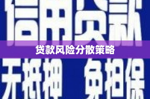 市北贷款风险分散策略