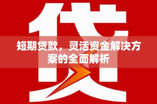 市北短期贷款，灵活资金解决方案的全面解析
